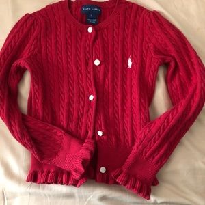 Red Ralph Lauren sweater